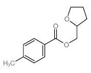 oxolan-2-ylmethyl 4-methylbenzoate structure