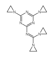 1,3,5-Triazin-2-amine,N-[bis(1-aziridinyl)methylene]-4,6-bis(1-aziridinyl)- Structure