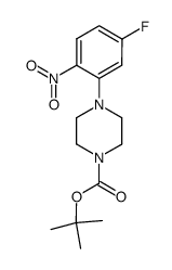 tert-butyl 4-(5-fluoro-2-nitrophenyl)piperazine-1-carboxylate Structure