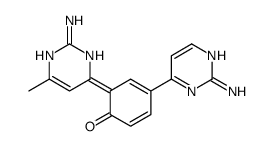 6-(2-amino-6-methyl-1H-pyrimidin-4-ylidene)-4-(2-aminopyrimidin-4-yl)cyclohexa-2,4-dien-1-one结构式