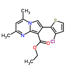 Ethyl 7-(3-chloro-2-thienyl)-2,4-dimethylpyrrolo[1,2-a]pyrimidine-8-carboxylate Structure