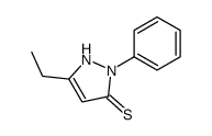 5-ethyl-2-phenyl-1H-pyrazole-3-thione Structure