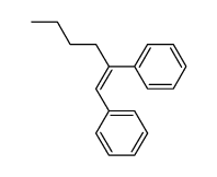 (Z)-1,2-Diphenylhex-1-ene Structure