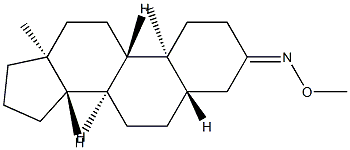 5α-Androstan-3-one O-methyl oxime structure