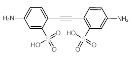 Benzenesulfonic acid, 2,2'-(1,2-ethynediyl)bis[5-amino- (en) Structure