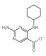 2,4-Pyrimidinediamine,N4-cyclohexyl-5-nitro-结构式