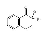1(2H)-Naphthalenone,2,2-dibromo-3,4-dihydro-结构式
