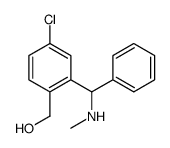 [4-chloro-2-[methylamino(phenyl)methyl]phenyl]methanol Structure
