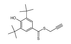 (Propargyl)-3,5-di-tert.-butyl-4-hydroxydithiobenzoat结构式