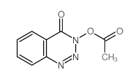 1,2,3-Benzotriazin-4(3H)-one,3-(acetyloxy)- Structure