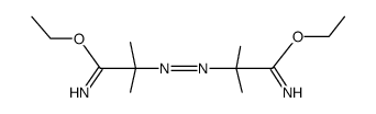 α,α'-azo-bis-isobutyrimidic acid diethyl ester Structure