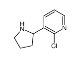 2-Chloro-3-(2-pyrrolidinyl)pyridine Structure