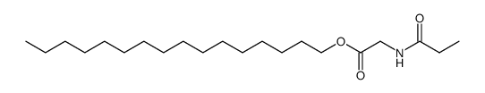 n-propionyl-glycine hexadecyl ester结构式