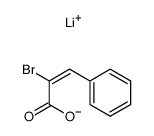lithium (E)-2-bromo-3-phenylacrylate结构式
