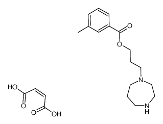 3-Methyl-benzoic acid 3-[1,4]diazepan-1-yl-propyl ester; compound with (Z)-but-2-enedioic acid Structure