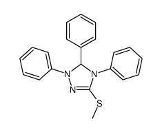 5-methylsulfanyl-2,3,4-triphenyl-3H-1,2,4-triazole结构式