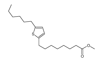 methyl 8-(5-hexylthiophen-2-yl)octanoate结构式