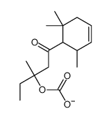 [3-methyl-1-oxo-1-(2,6,6-trimethylcyclohex-3-en-1-yl)pentan-3-yl] carbonate Structure
