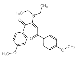 2-Butene-1,4-dione,2-(diethylamino)-1,4-bis(4-methoxyphenyl)- Structure