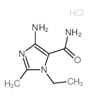 1H-Imidazole-5-carboxamide,4-amino-1-ethyl-2-methyl-, hydrochloride (1:1) Structure