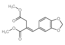 dimethyl (2E)-2-(benzo[1,3]dioxol-5-ylmethylidene)butanedioate Structure