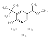 Phenol,2,6-bis(1,1-dimethylethyl)-4-(1-methoxyethyl)-结构式