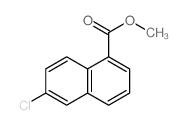 1-Naphthalenecarboxylicacid, 6-chloro-, methyl ester structure