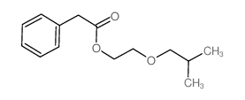 Benzeneacetic acid,2-(2-methylpropoxy)ethyl ester structure