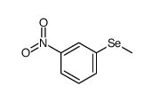 1-methylselanyl-3-nitrobenzene Structure