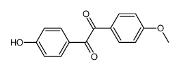 4-hydroxy-4'-methoxybenzil Structure