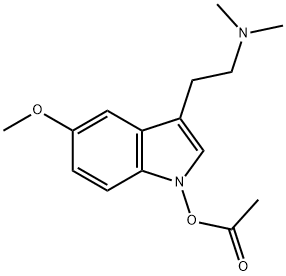 1-(Acetyloxy)-5-methoxy-N,N-dimethyl-1H-indole-3-ethanamine结构式