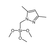 (3,5-dimethylpyrazol-1-yl)methyl-trimethoxysilane Structure