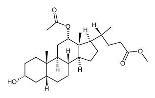 Methyl 12-acetyl-7-desoxycholate结构式