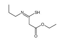 ethyl 3-(propylamino)-3-sulfanylidenepropanoate Structure