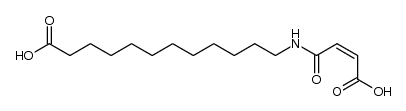 12-(3-carboxyacryloylamino)dodecanoic acid Structure