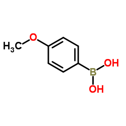 4-Methoxyphenylboronic acid structure