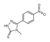 4-methyl-5-(4-nitrophenyl)-2,4-dihydro-[1,2,4]triazole-3-thione结构式