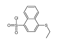 4-ethylsulfanylnaphthalene-1-sulfonyl chloride Structure