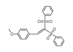 1-(2,2-bis(phenylsulfonyl)vinyl)-4-methoxybenzene Structure