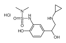 4-[2-(cyclopropylamino)-1-hydroxyethyl]-2-(dimethylsulfamoylamino)-1-hydroxybenzene,hydrochloride Structure