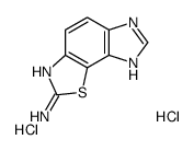 6H-imidazo[4,5-g][1,3]benzothiazol-2-amine,dihydrochloride Structure