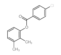 (2,3-dimethylphenyl) 4-chlorobenzoate structure