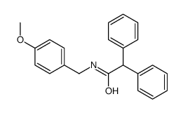N-[(4-methoxyphenyl)methyl]-2,2-diphenylacetamide Structure