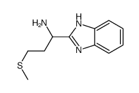 1-(1H-苯并咪唑-2-基)-3-甲基磺酰基丙胺结构式