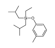 ethyl-(3-methylphenoxy)-bis(2-methylpropyl)silane Structure