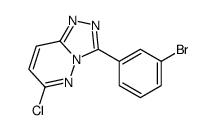 3-(3-bromophenyl)-6-chloro-[1,2,4]triazolo[4,3-b]pyridazine结构式