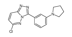 6-chloro-3-(3-pyrrolidin-1-ylphenyl)-[1,2,4]triazolo[4,3-b]pyridazine Structure