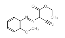 ethyl 2-cyano-2-(2-methoxyphenyl)diazenyl-acetate结构式
