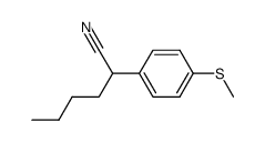 2-(p-Methylthiophenyl)hexanenitrile Structure