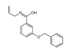 3-phenylmethoxy-N-prop-2-enylbenzamide结构式